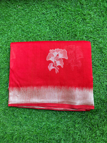 Dola silk in red colour