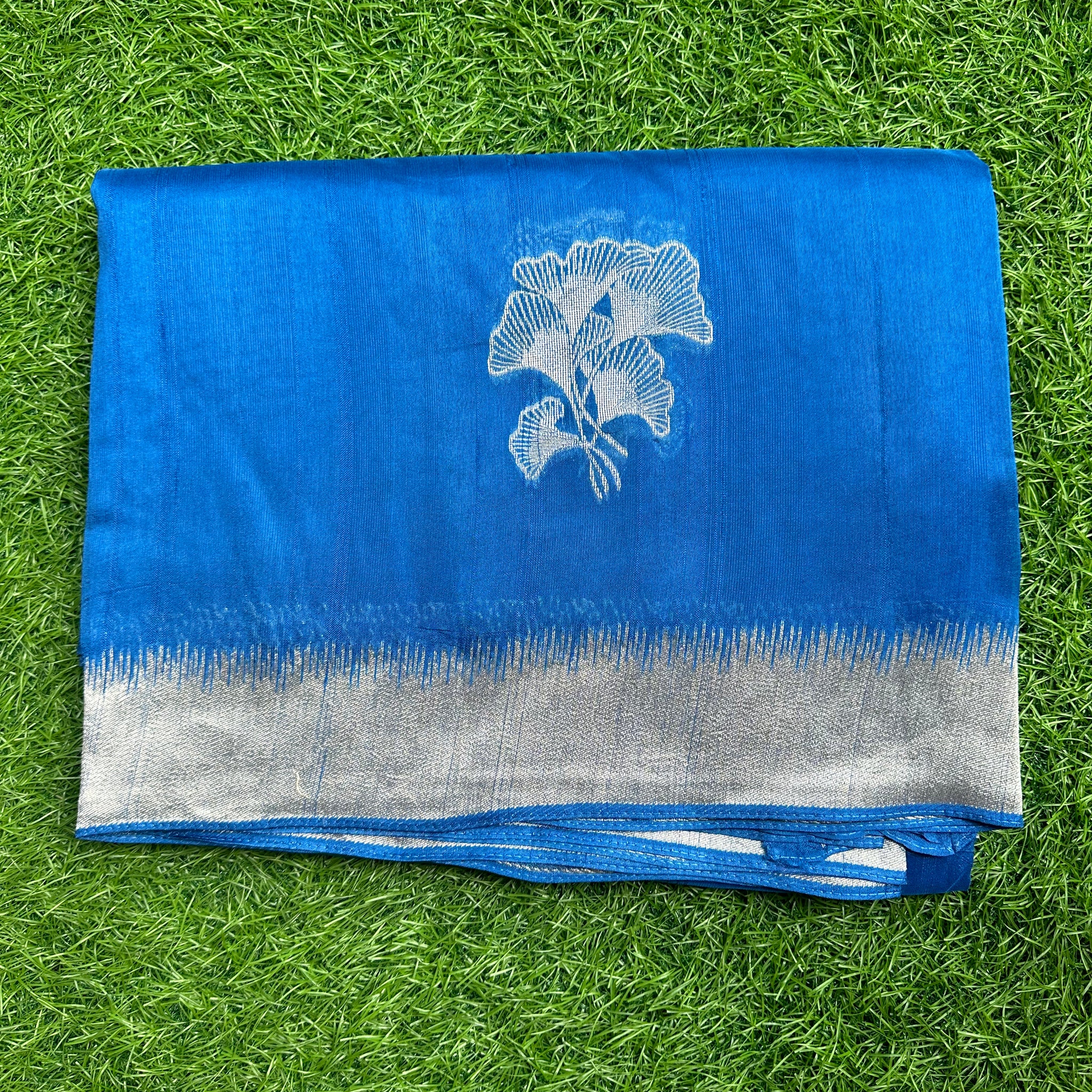 Dola silk in blue colour