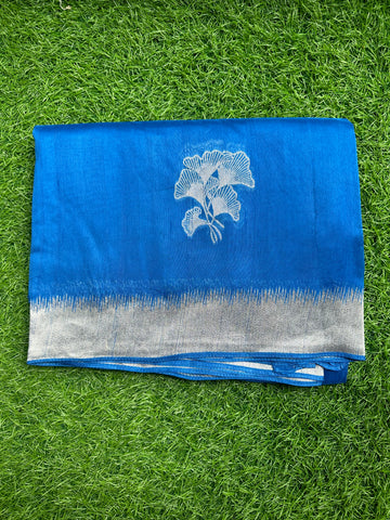 Dola silk in blue colour