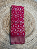 Rani pink designer georgette jaal pattern