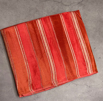 Pastel pink stripes chinnon crepe 107 saree