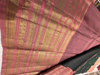 Bottle green with pink pure  Kanjeevaram saree