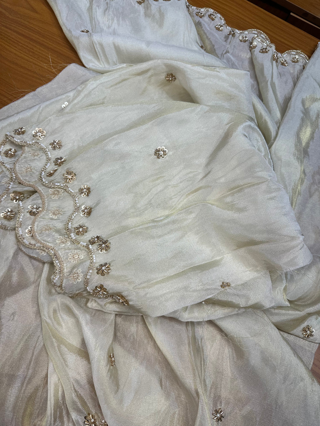 Pure tissue blouse material 1 mtr