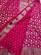 Rani pink designer georgette jaal pattern