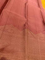 Pastel pink pure Kanjeevaram saree