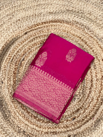 Rani pink big butta crepe