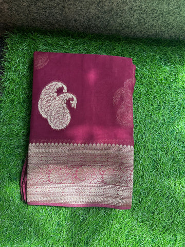 Mejentha Pure viscose georgette.