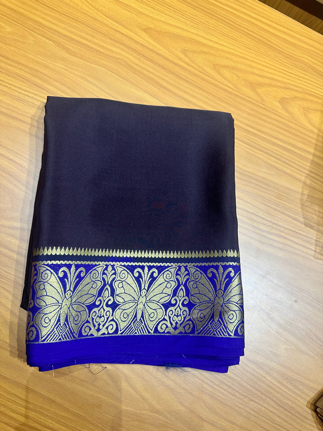 Black with purple butterfly border 120 gsm