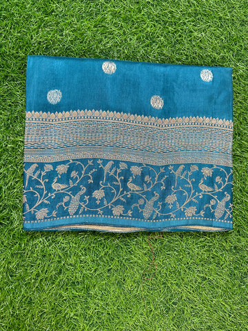 Dola silk saree in blue colour