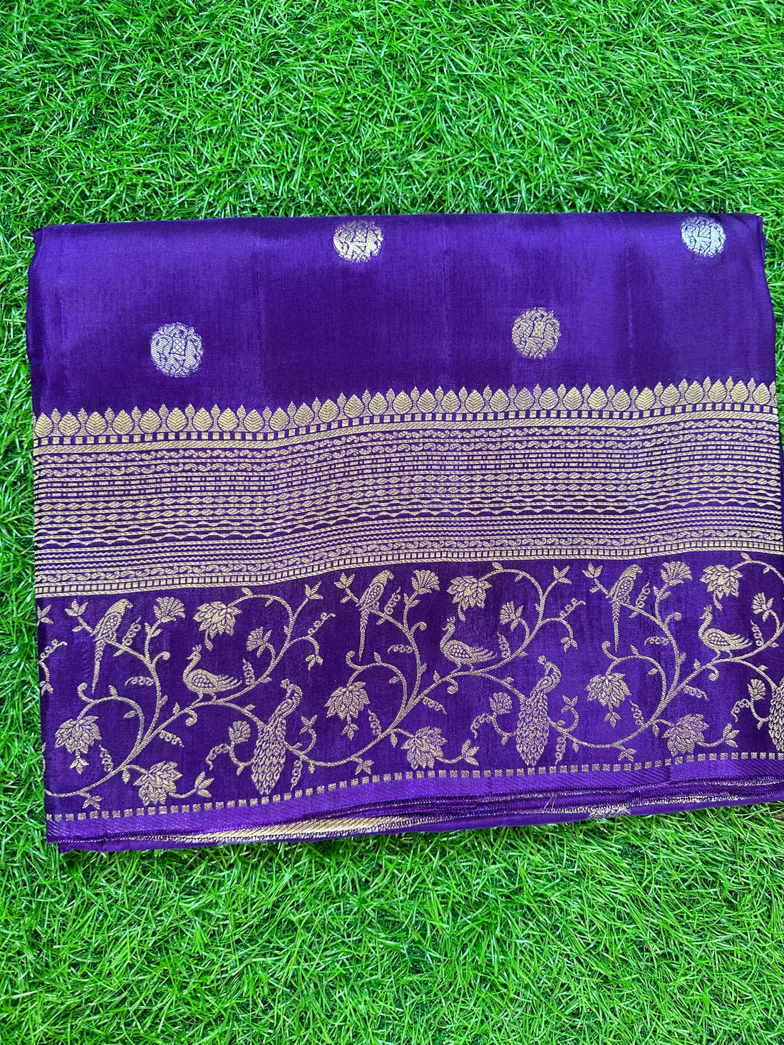 Dola silk saree in purple colour