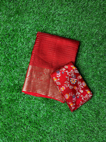 Semi moonga silk saree