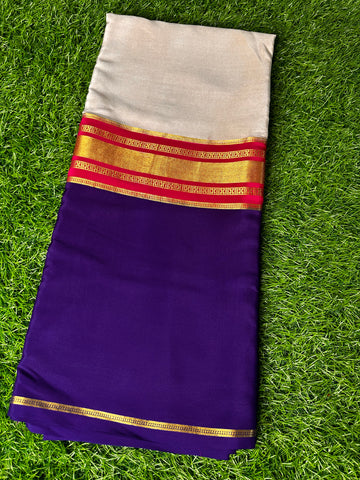 Pure Mysore Silk Crape in 3D pattern