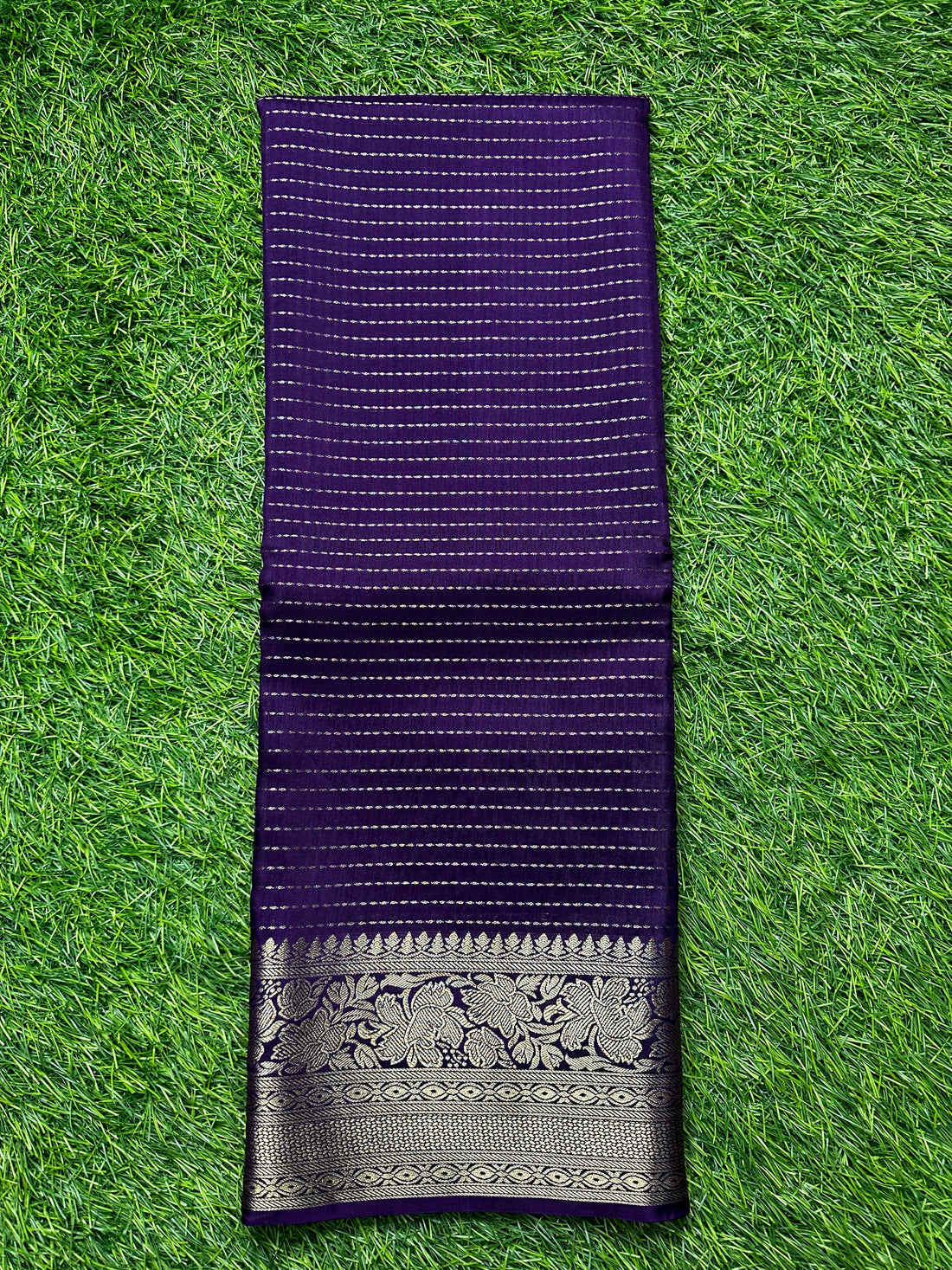 Moonga silk in purple shade