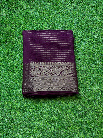 Moonga silk in purple shade