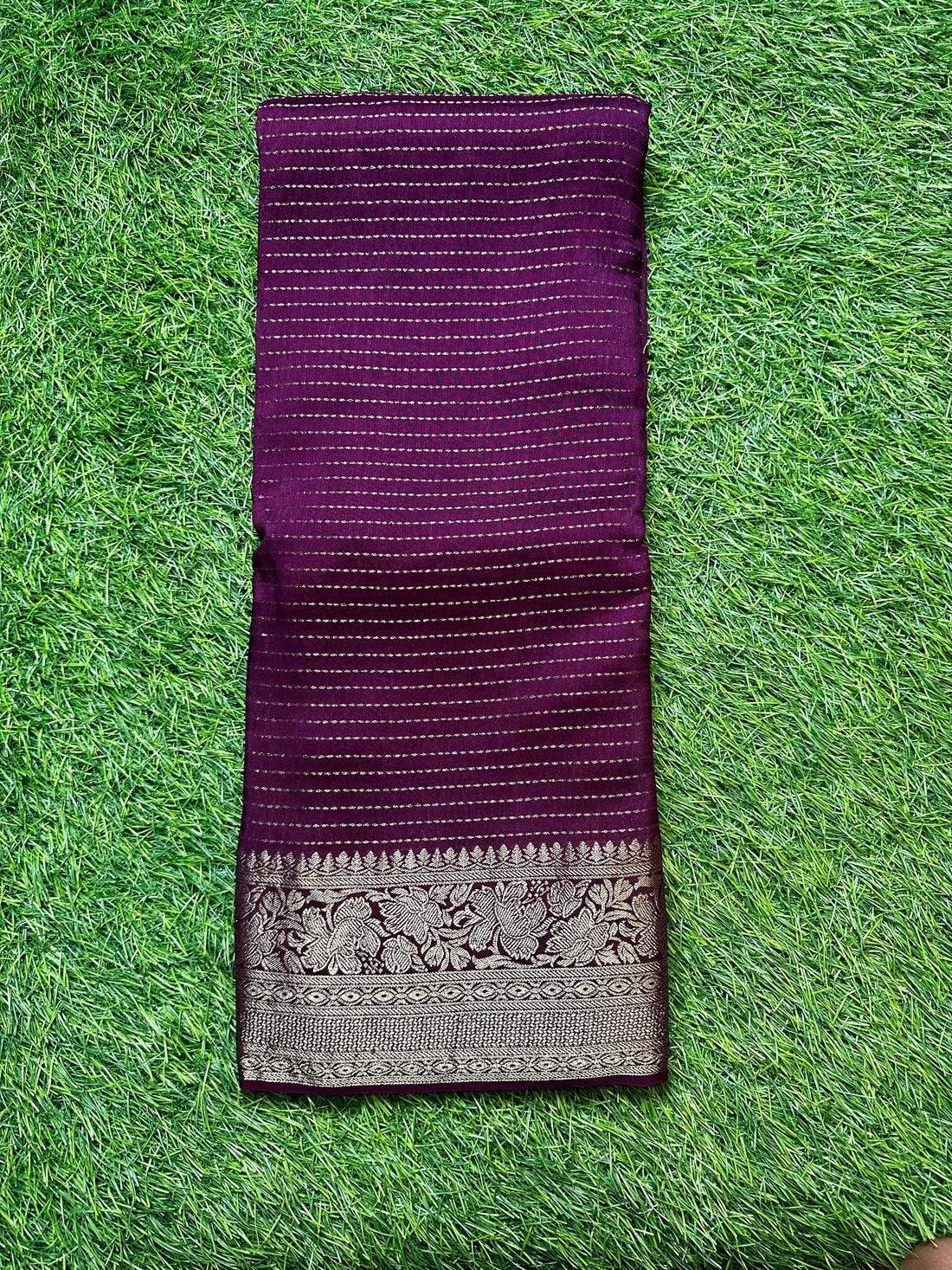 Moonga silk in purple shade