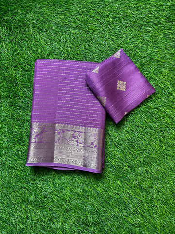 Moonga silk in Lavender shade