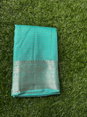 Semi moonga silk saree with designer blouse