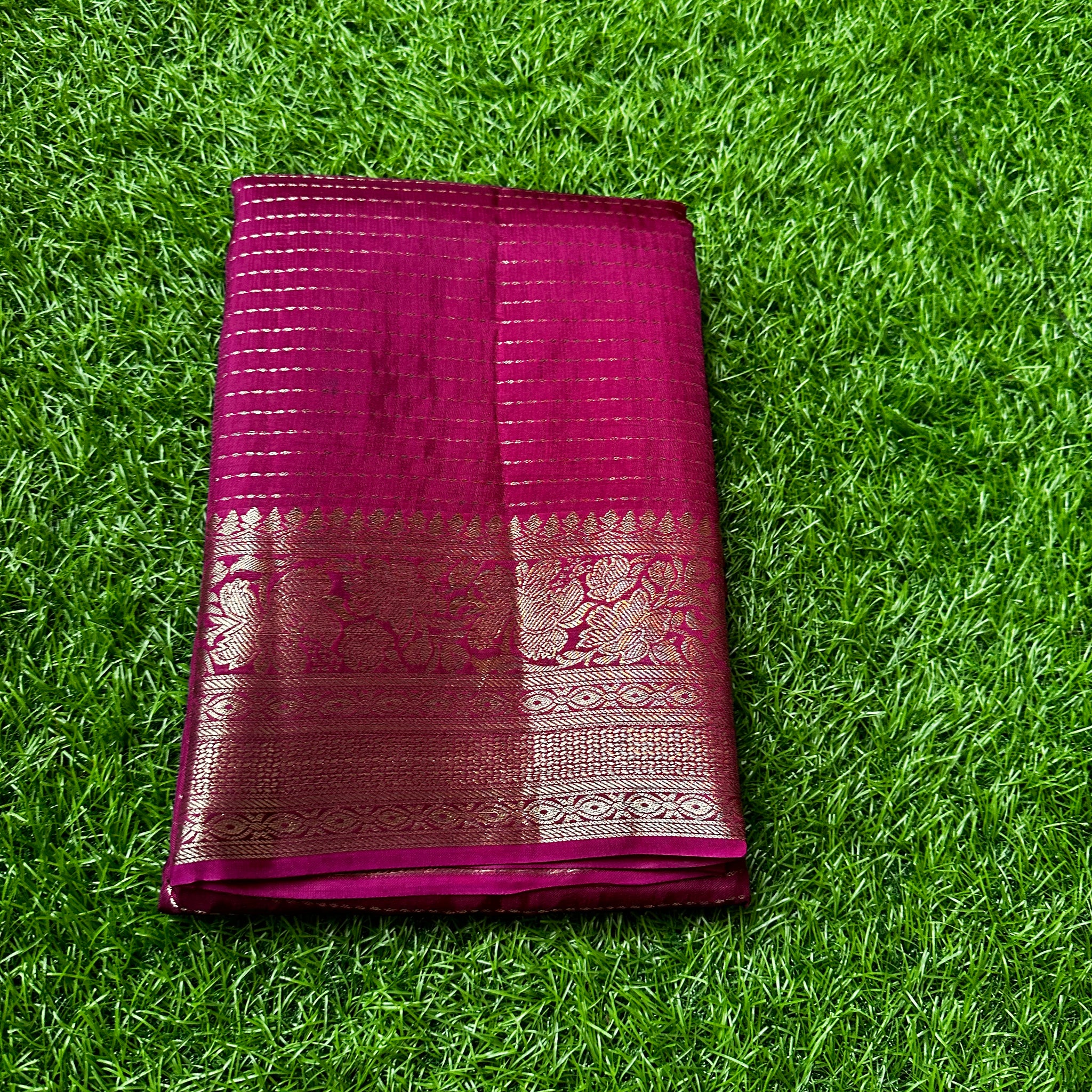 Semi moonga silk saree with designer blouse