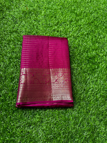 Semi moonga silk saree with designer blouse