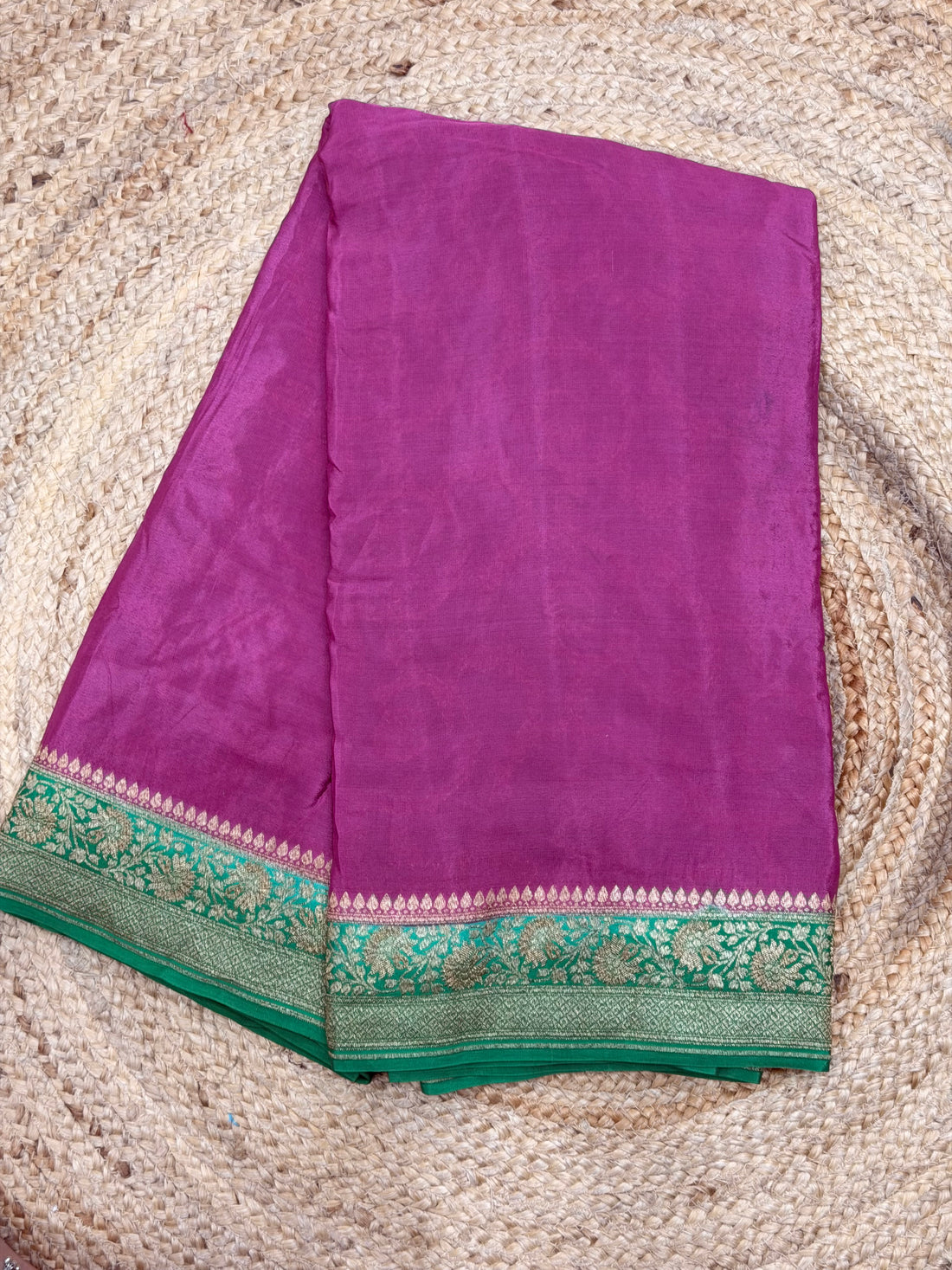 Pure Banaras crepe partley concept with silk mark