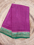 Pure Banaras crepe partley concept with silk mark