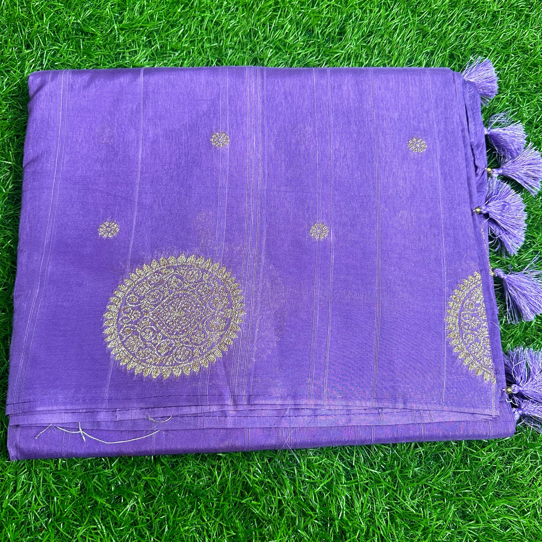 Dola silk saree in lavender colour