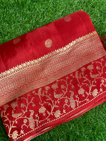 Dola silk saree in maroon colour