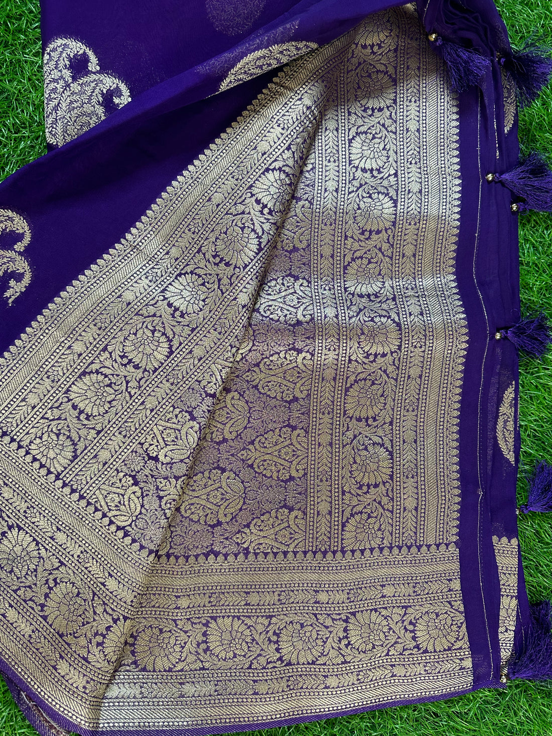 Dola silk saree with mango butta