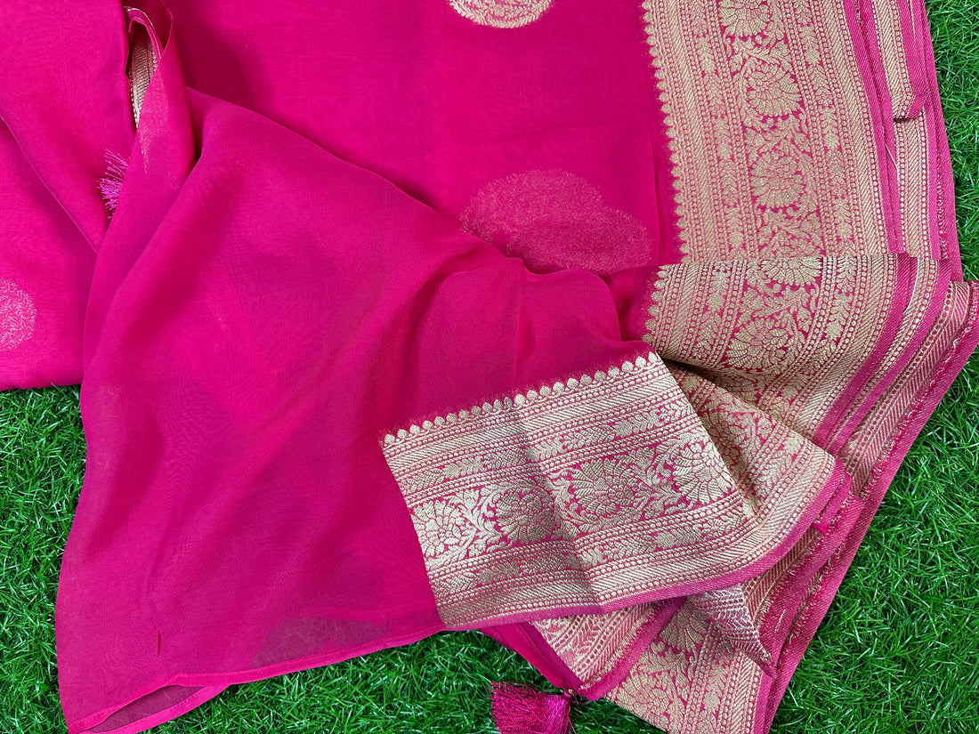 Dola silk saree with mango butta saree