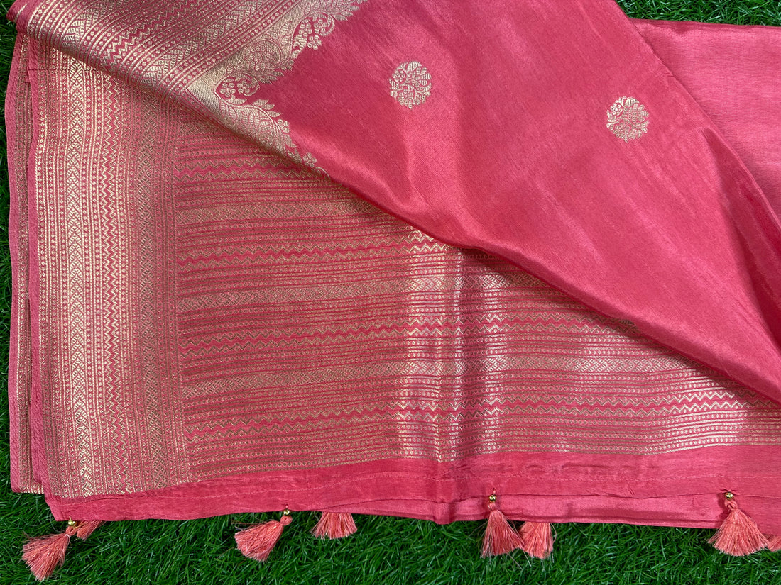 Dola silk saree in pink colour