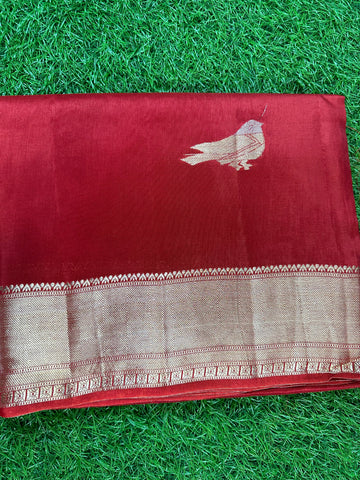 Dola silk with flower border