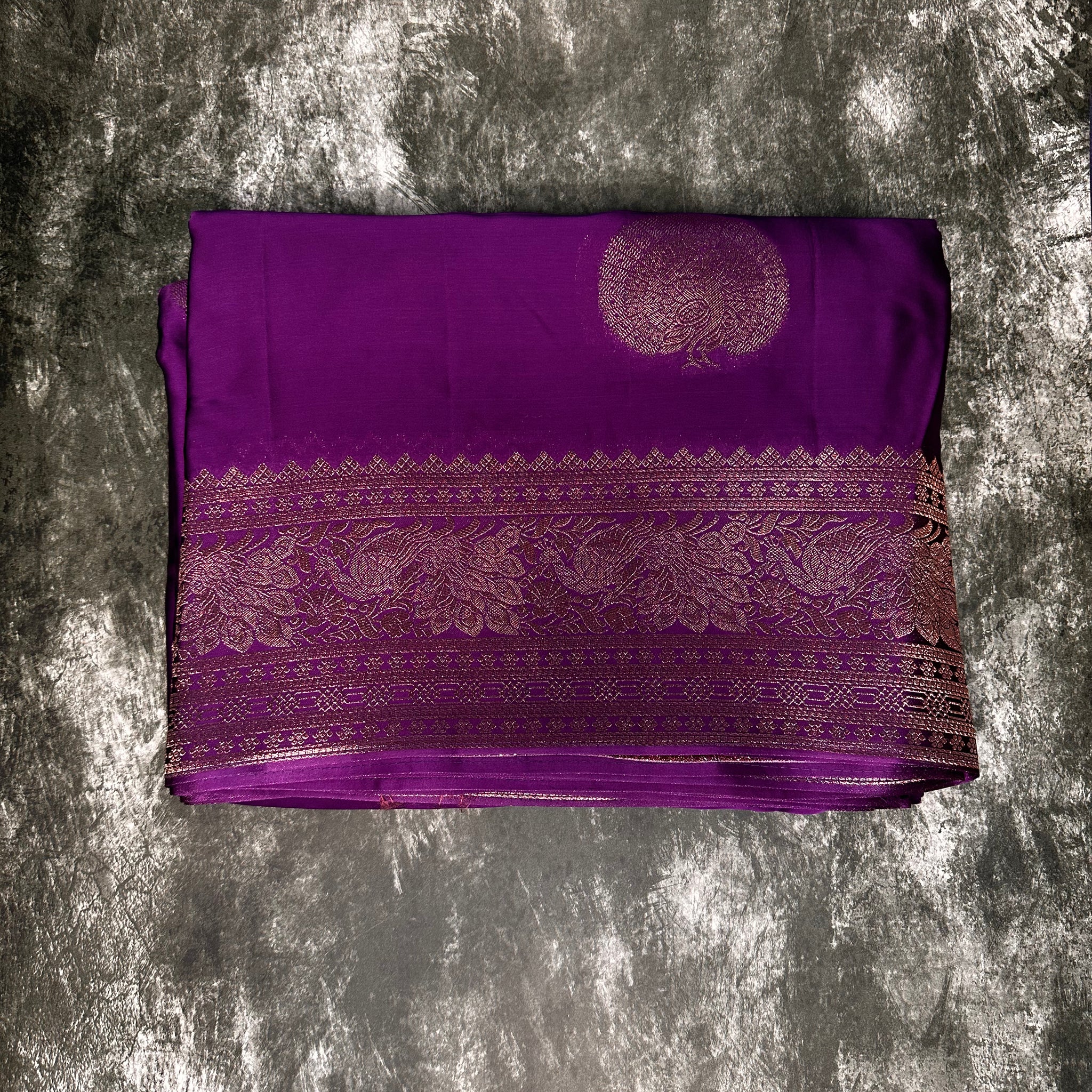 Purple satin silk