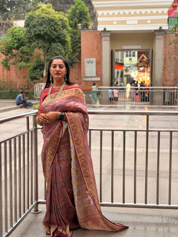 Pastel shades pure moonga crepe sarees