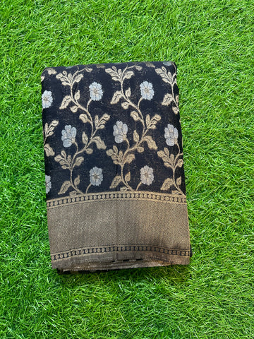 Designer jaal in black colour
