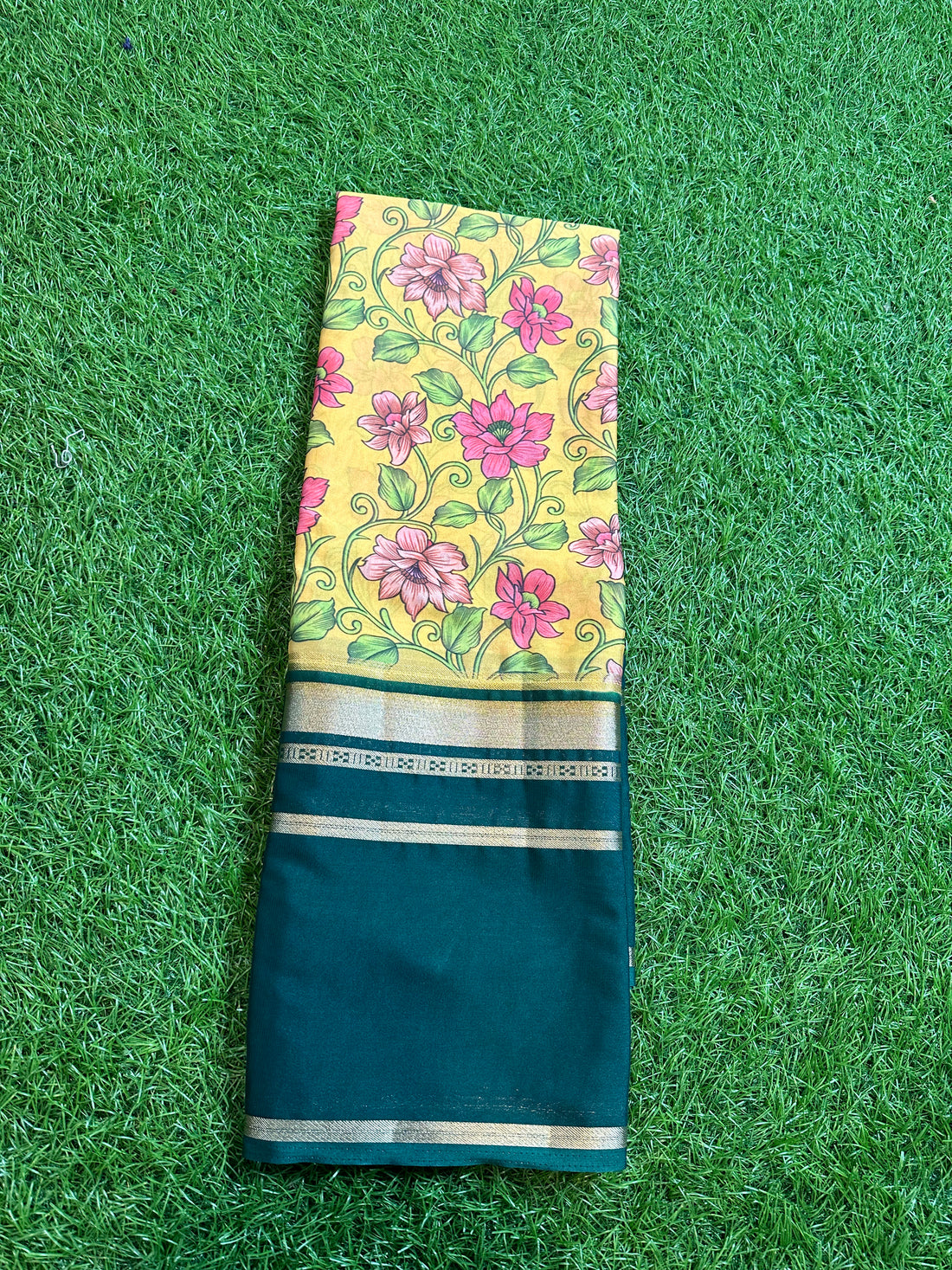 Semi silk saree in digital print