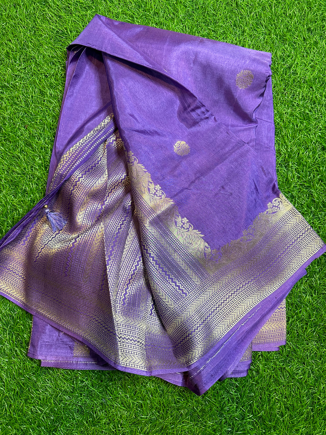 Lavender Dola silk with designer