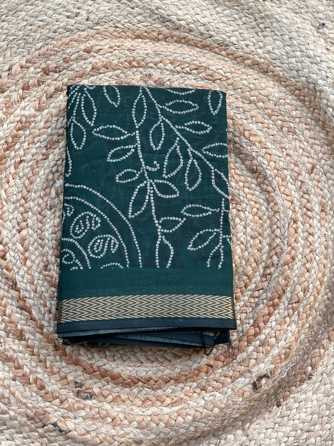 Budget range kalamkari green saree