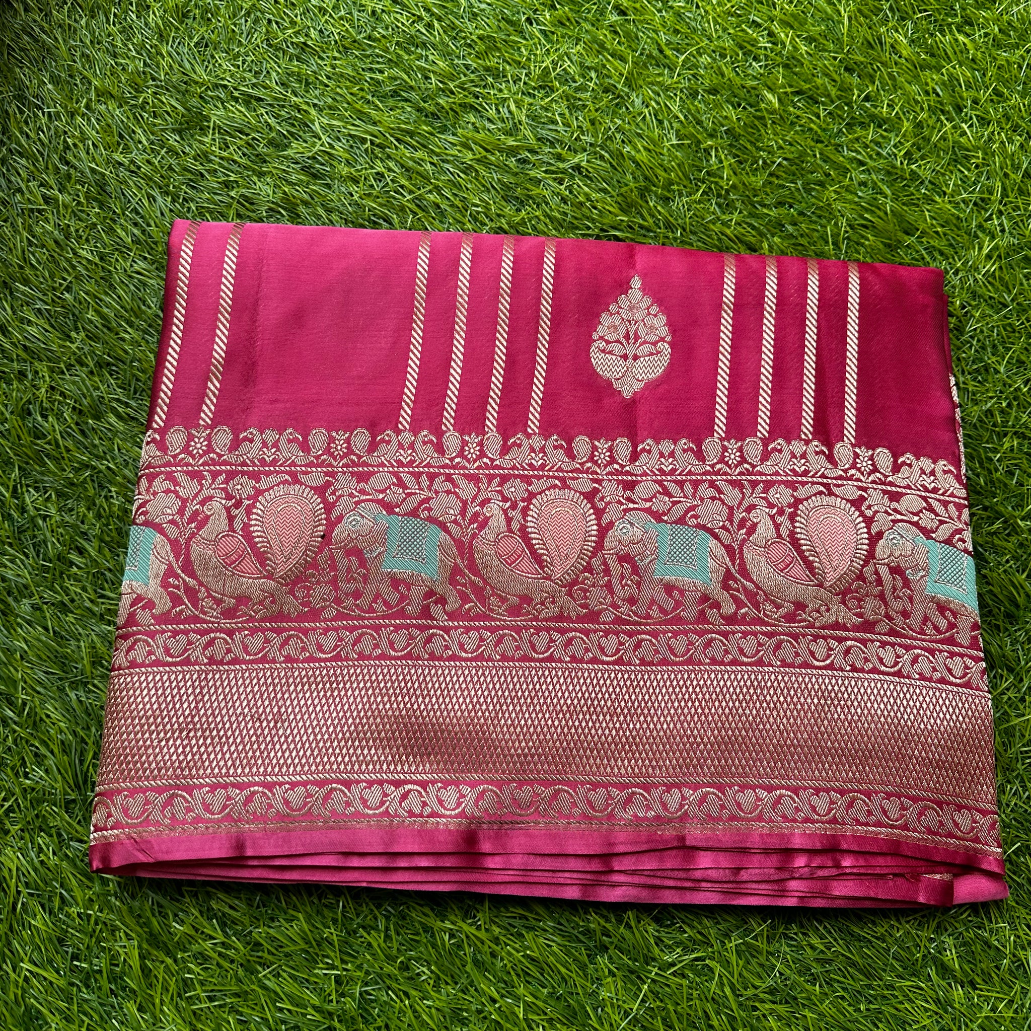 Pure satin silk in pink shade