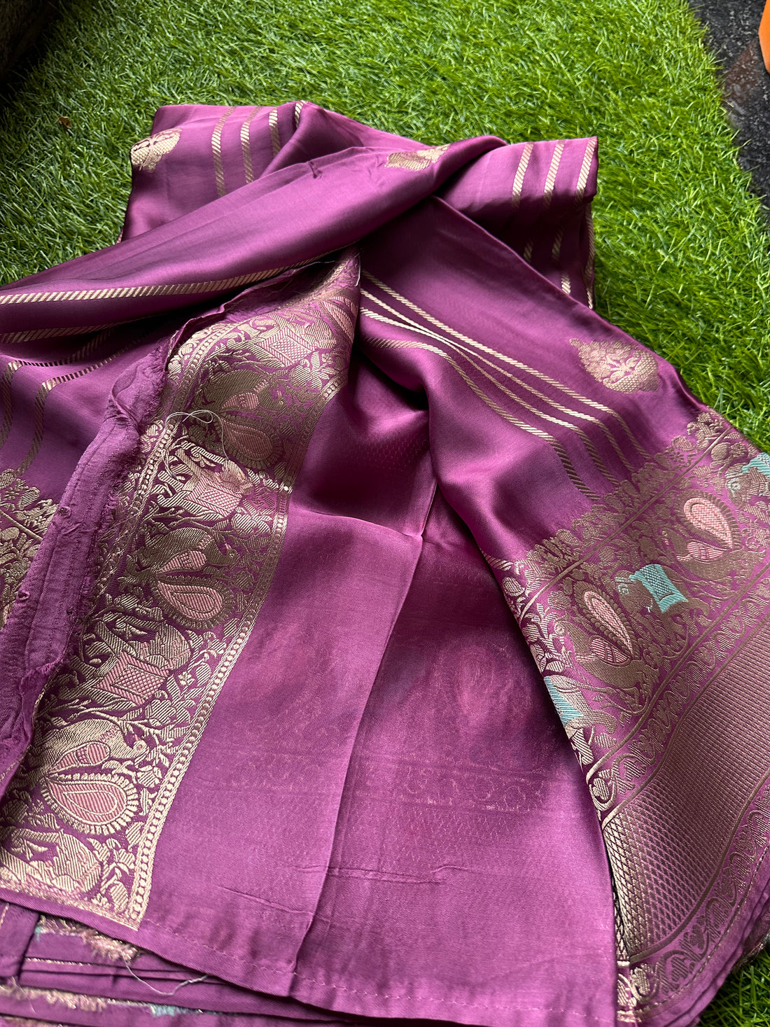 Pure satin silk in pastel wine colour