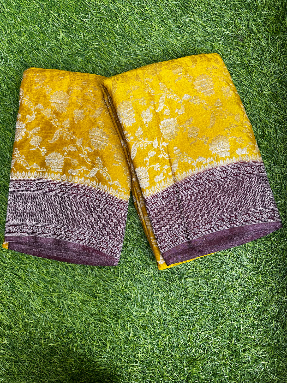 Crushed georgette in jaal pattern