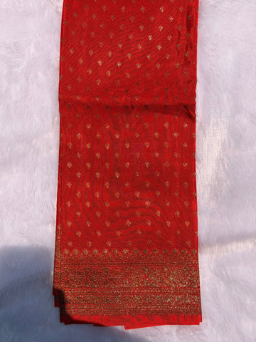 Red butta Banarasi blouse-1m