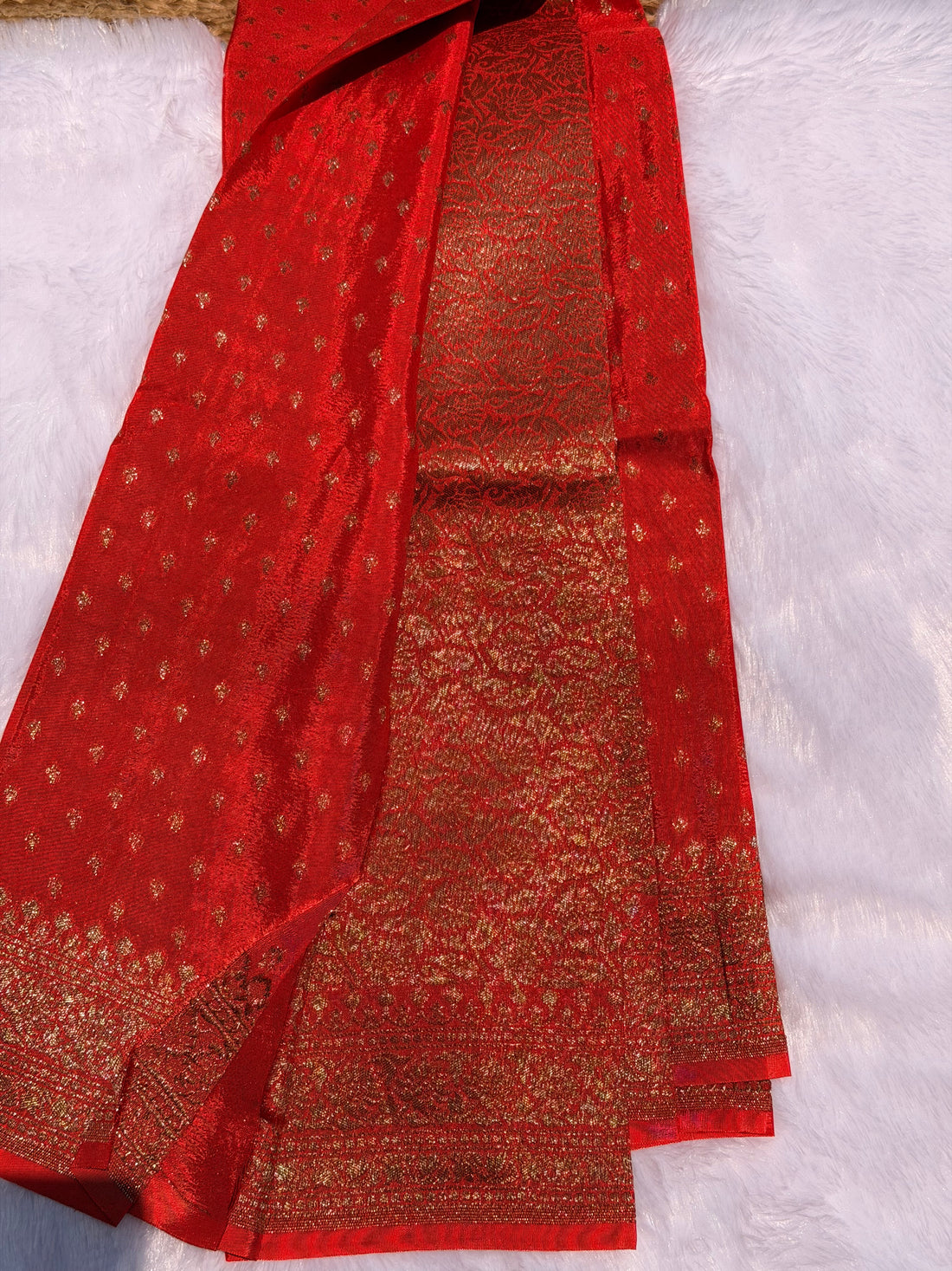 Red butta Banarasi blouse-1m