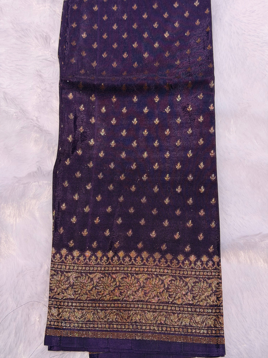 Purple butta Banarasi blouse-1m