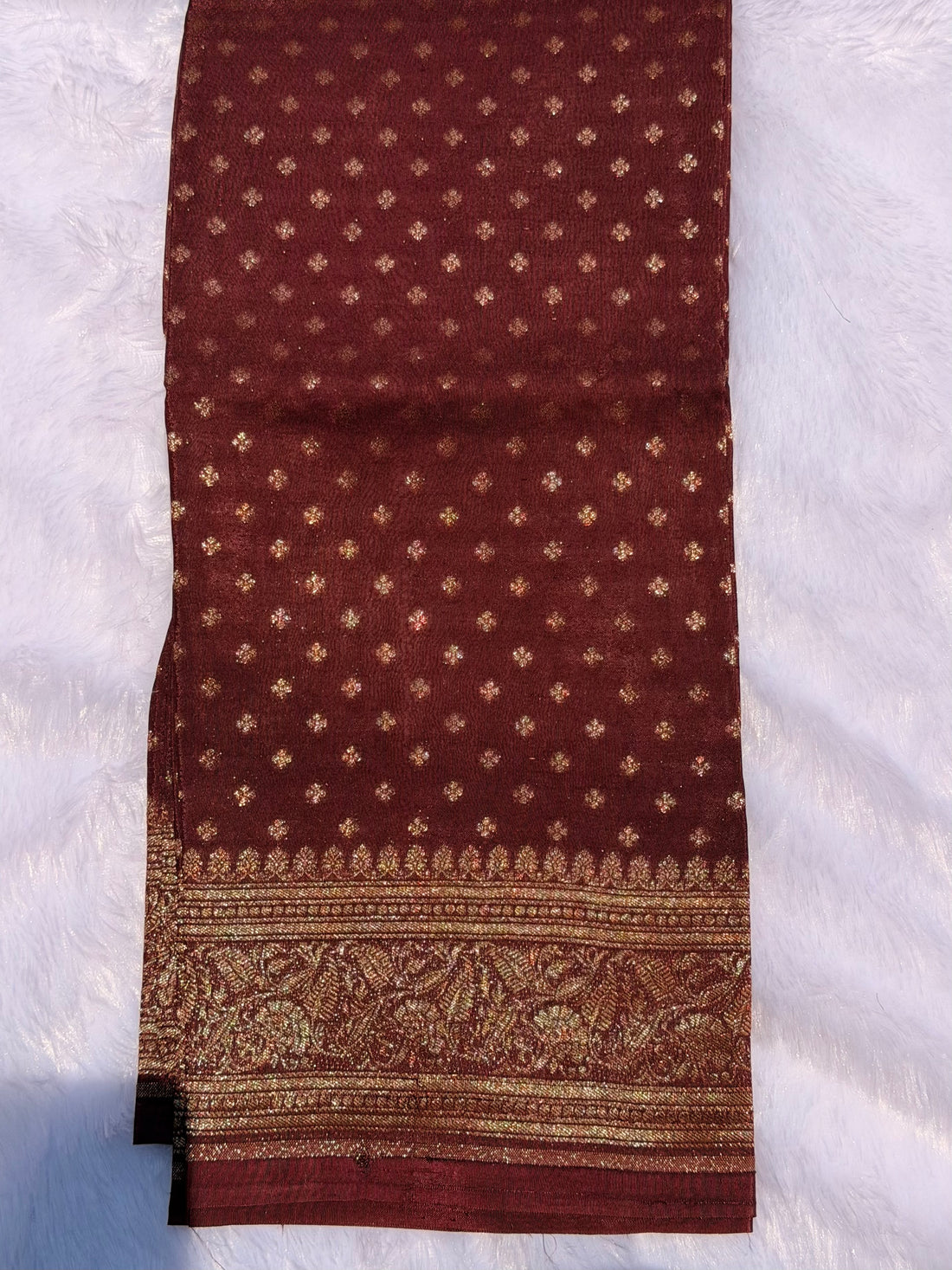 Brown butta Banarasi blouse-1m