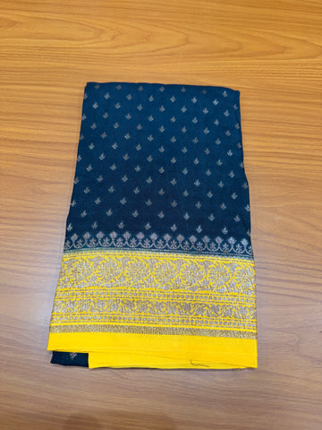 Blue and yellow Banarasi blouse-1m