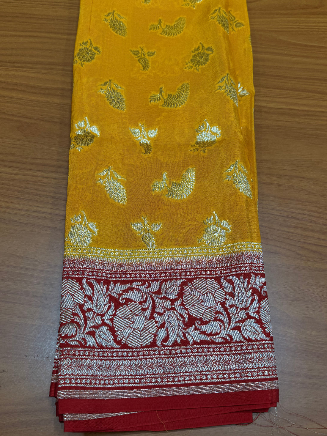 Yellow red Banarasi blouse-1m