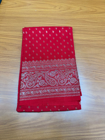 Red butta Banarasi blouse-1m