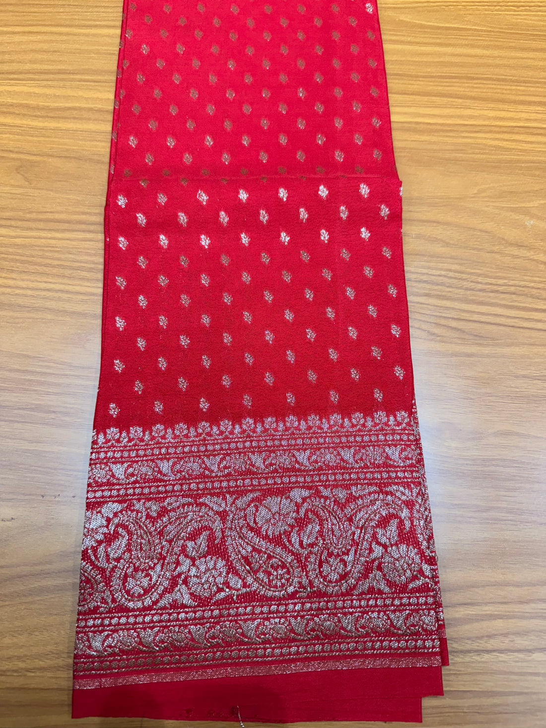 Red butta Banarasi blouse-1m