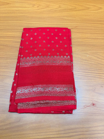 Red gap Banarasi blouse-1m