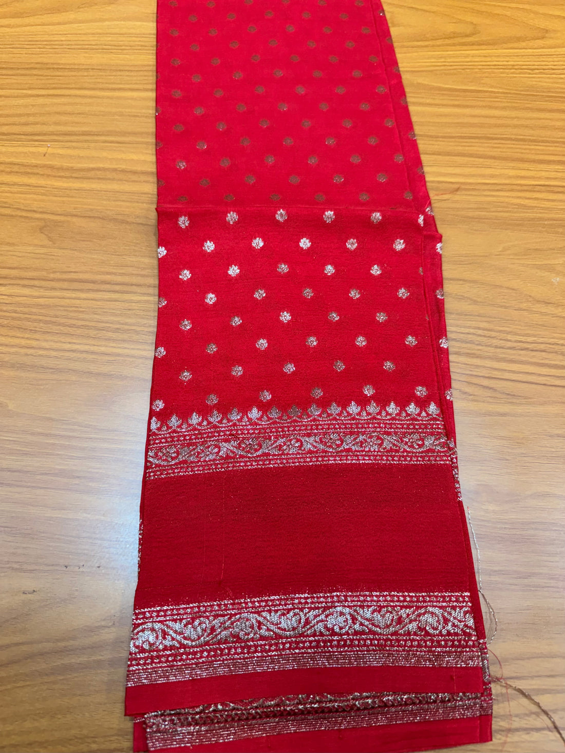 Red gap Banarasi blouse-1m